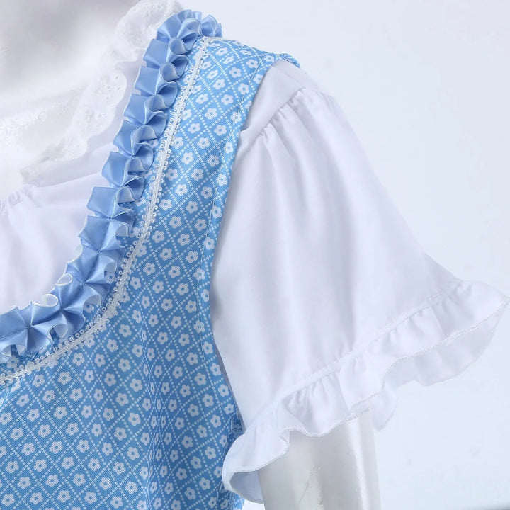 Levoire | Robe Dirndl Traditionnelle avec Tablier et Blouse