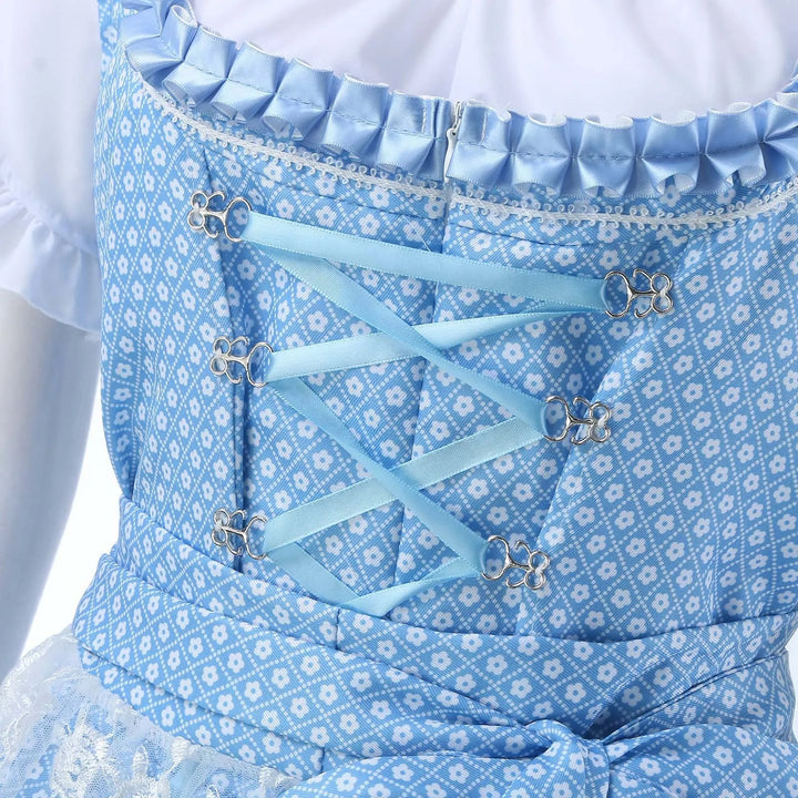 Levoire | Robe Dirndl Traditionnelle avec Tablier et Blouse