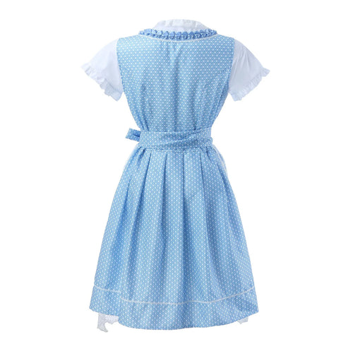 Levoire | Robe Dirndl Traditionnelle avec Tablier et Blouse