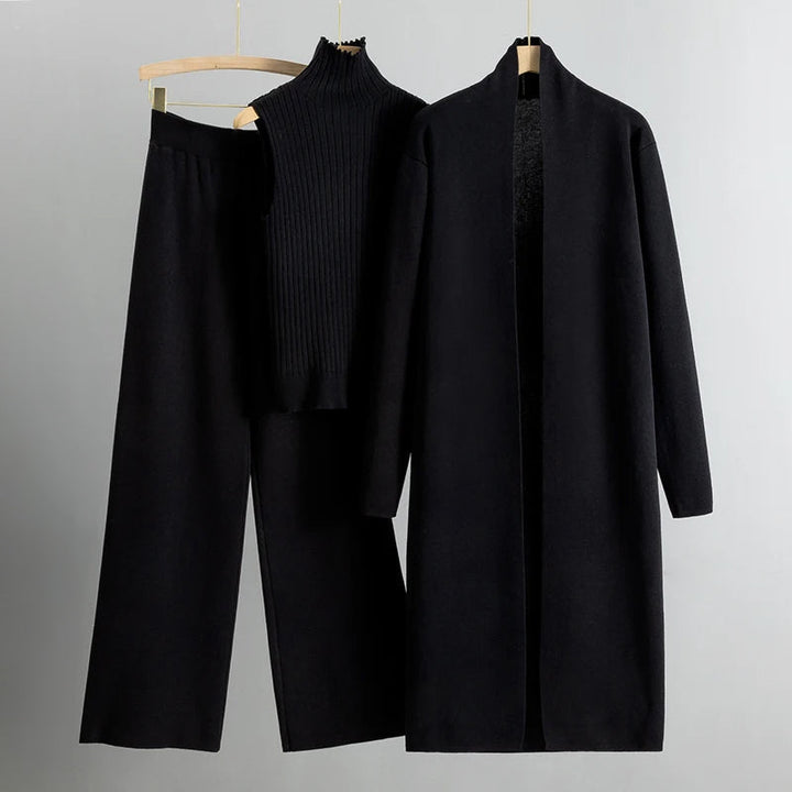 Levoire | Ensemble Décontracté 3 Pièces Noir Taille unique