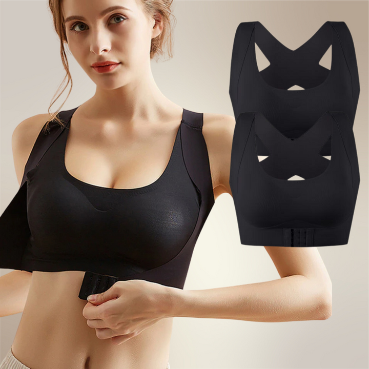 Levoire | Soutien-Gorge Corrigeant La Posture Confortable Et Soutenant Pour Une Posture Saine 2x Noir