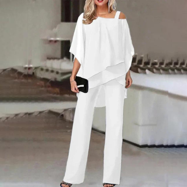 Levoire | Élégant tailleur deux pièces pour femme Blanc