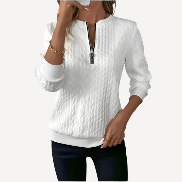 Levoire | Pull Femme Chaud En Mélange Premium Blanc