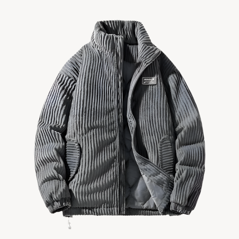 Levoire | Veste En Corduroy Élégante Gris