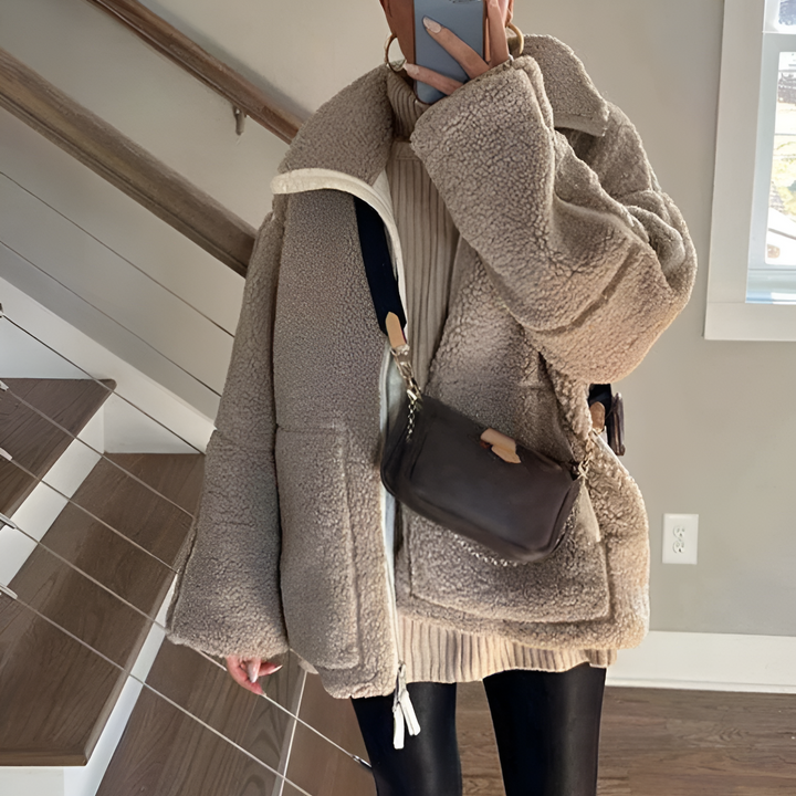Levoire | Manteau en polyester Teddy