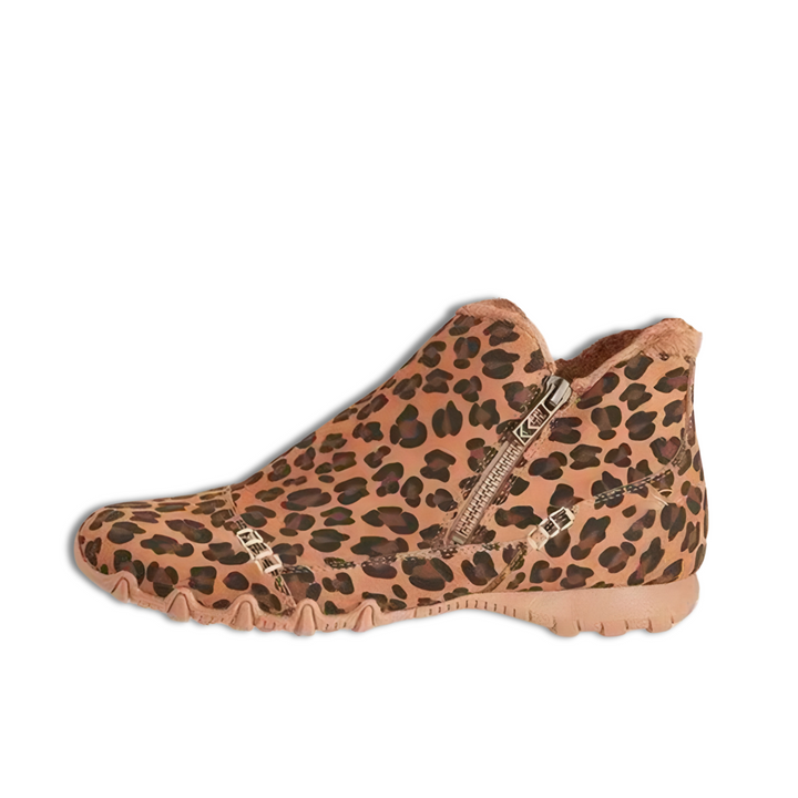 Levoire | Bottes à zip antidérapantes chaudes Leopardi