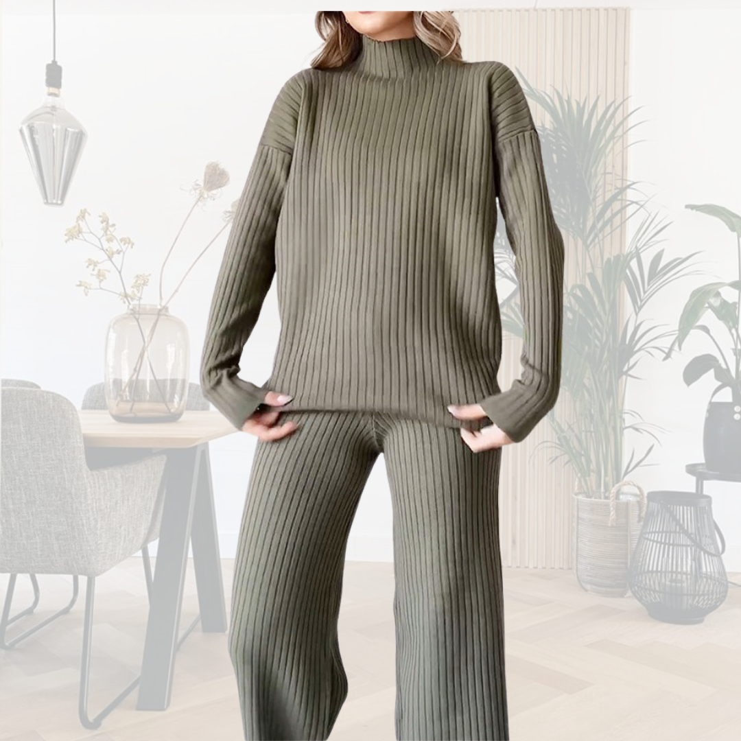 Levoire | Ensemble À Deux Pièces En Tissu Doux Vert
