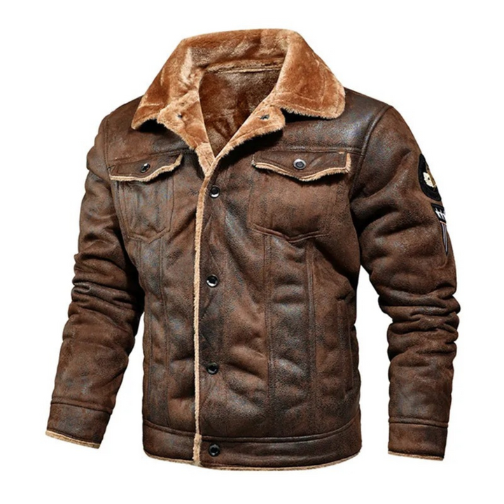 Levoire | Veste En Cuir Chauffante Et Polyvalente Braun