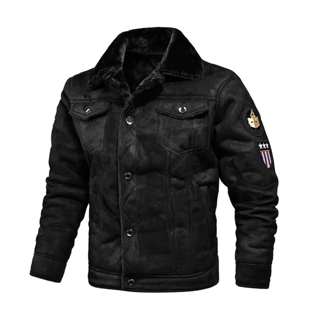 Levoire | Veste En Cuir Chauffante Et Polyvalente Noir