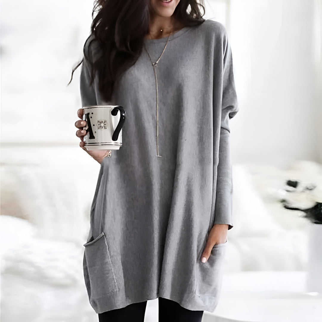 Levoire | Chemisier Confortable Sans Effort Gris