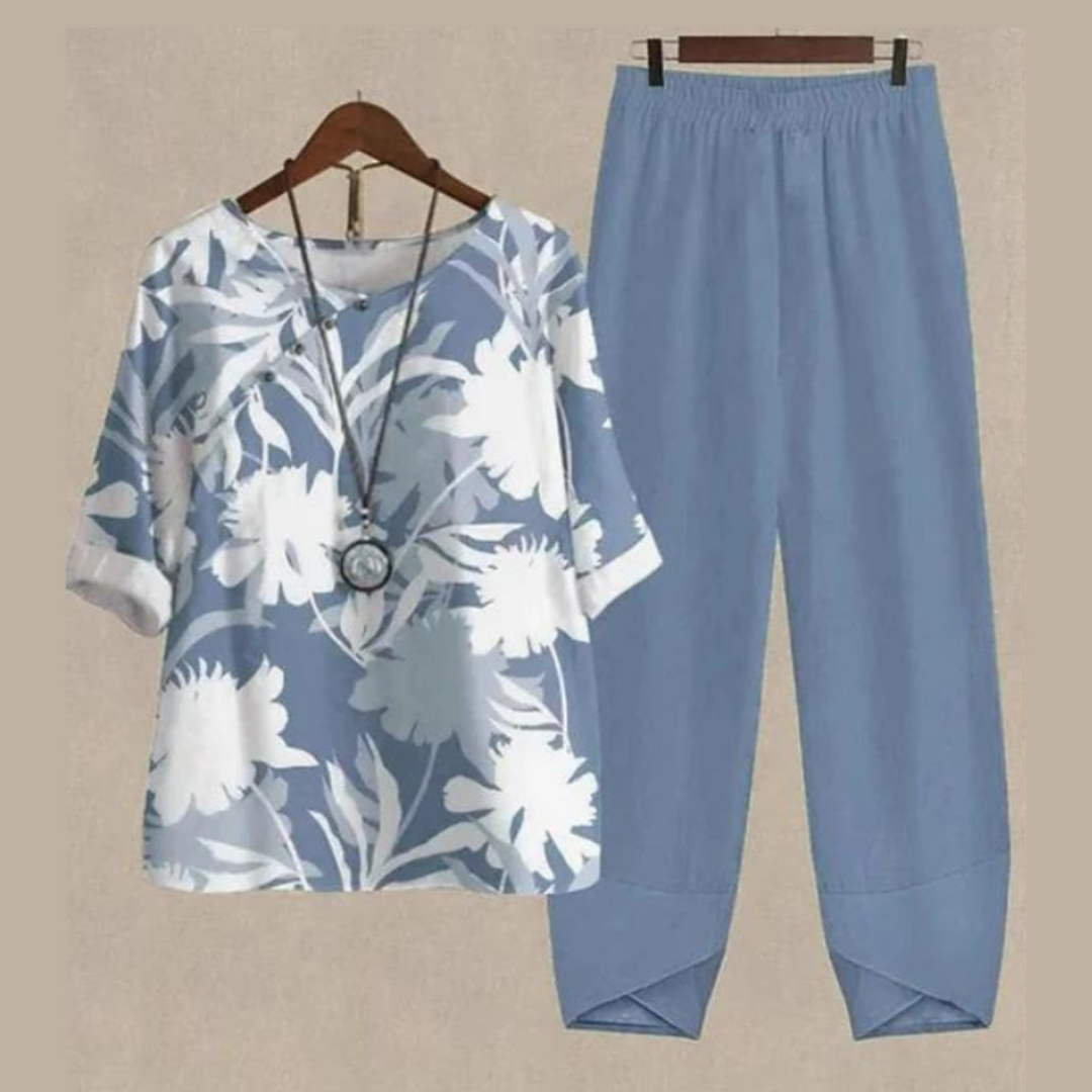 Levoire | Ensemble D'Été À Deux Pièces Pour Un Look Léger Bleu