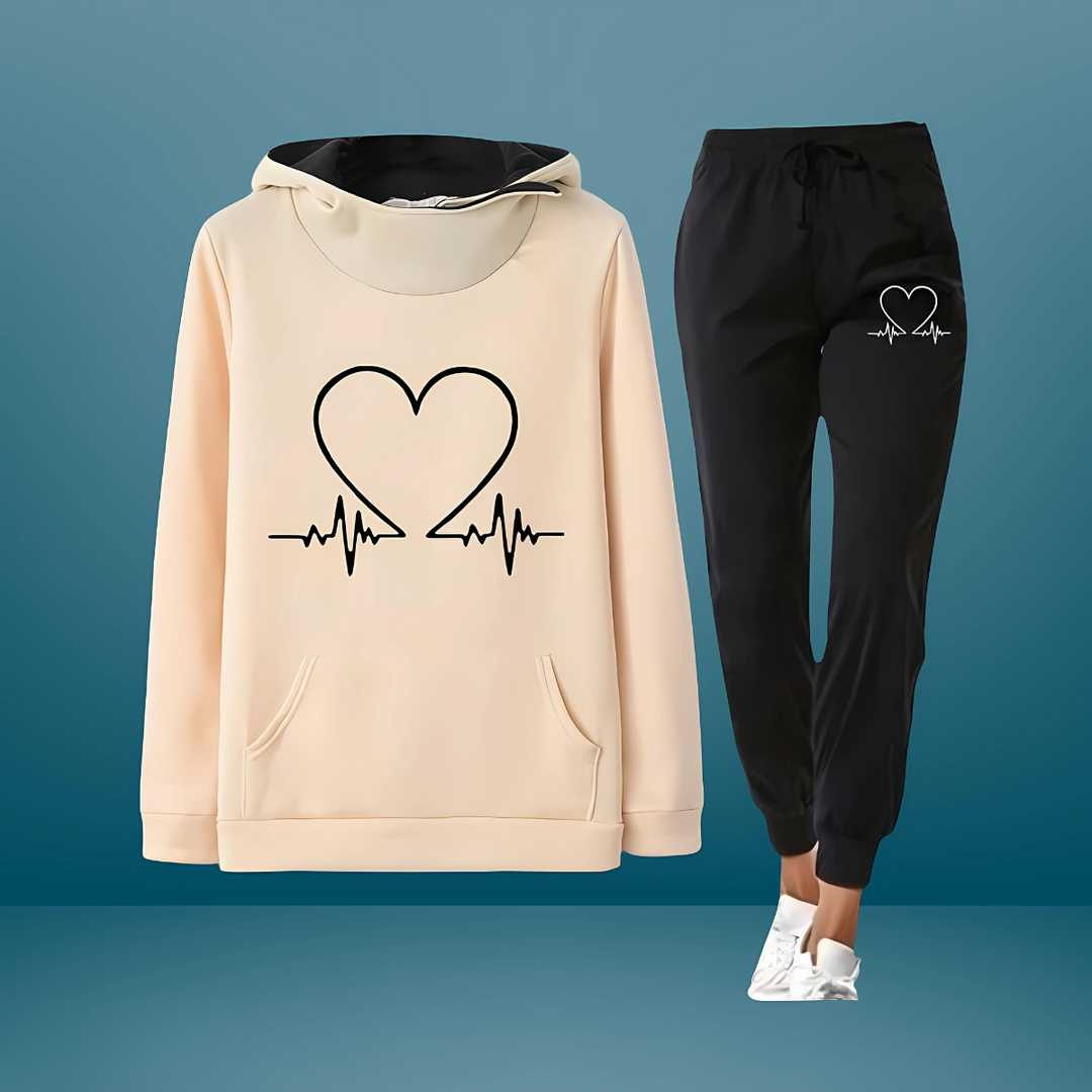 Levoire | Ensemble De Jogging Heartbeat Comfort Jaune