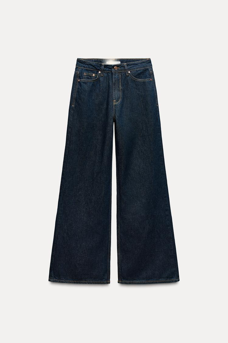 Levoire | Jean Leg Avec Taille Haute Marine