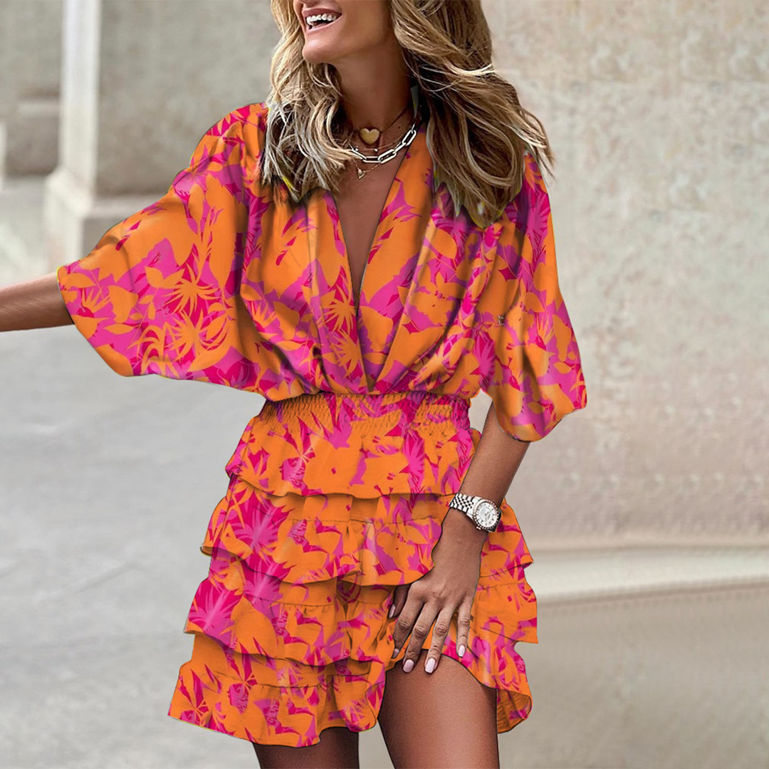 Levoire | Robe Minime Élégante orange Couleurs