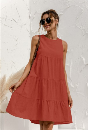 Levoire | Robe D'Affaires️ Orange Rouge
