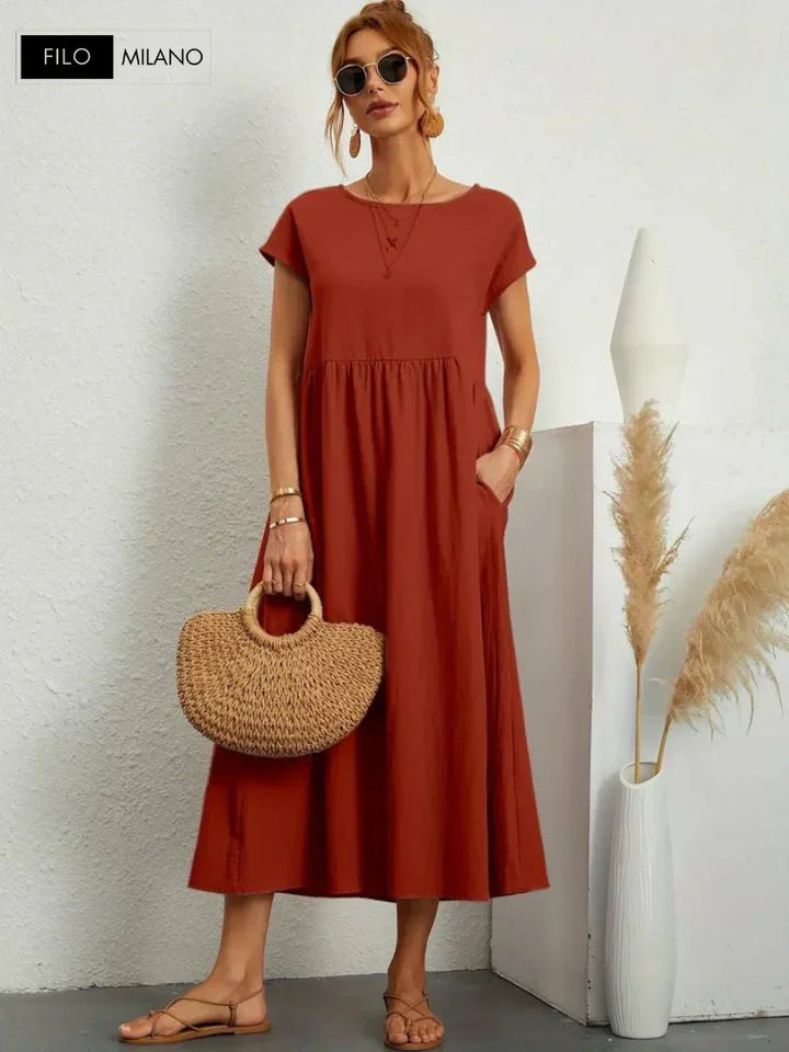 Levoire | Robe Essentielle Elégante Rouge