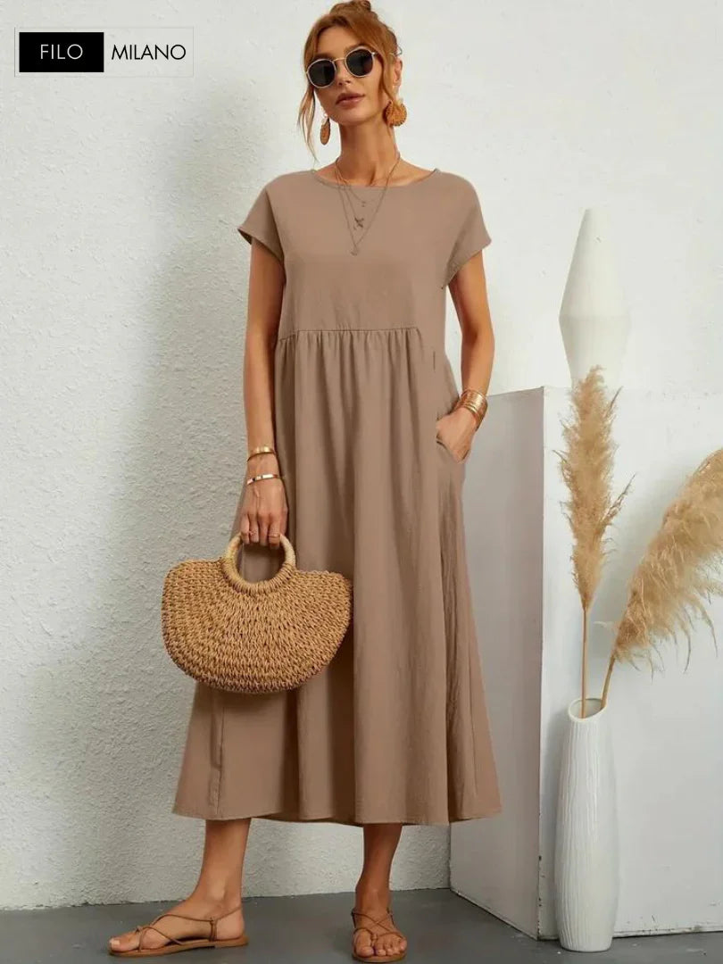Levoire | Robe Essentielle Elégante Marron