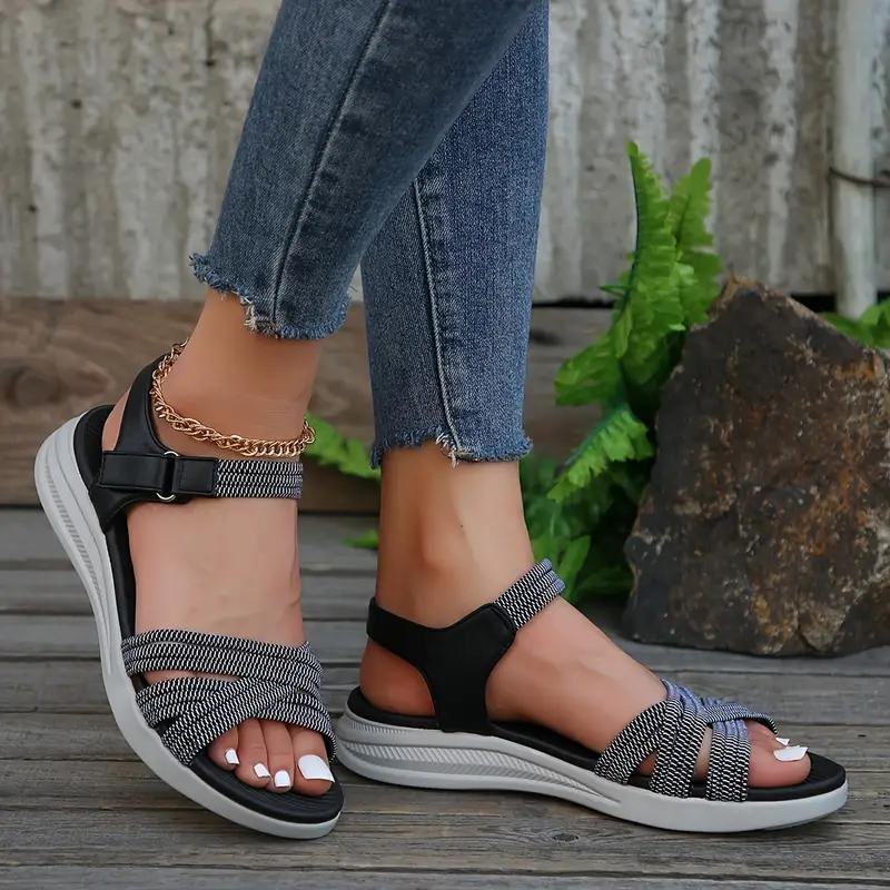Levoire | Sandales, Bande Élastique, Semelle Douce, Chaussures D'Été, Sandales Pour Dehors