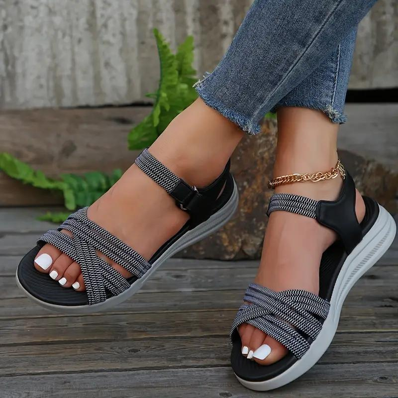 Levoire | Sandales, Bande Élastique, Semelle Douce, Chaussures D'Été, Sandales Pour Dehors