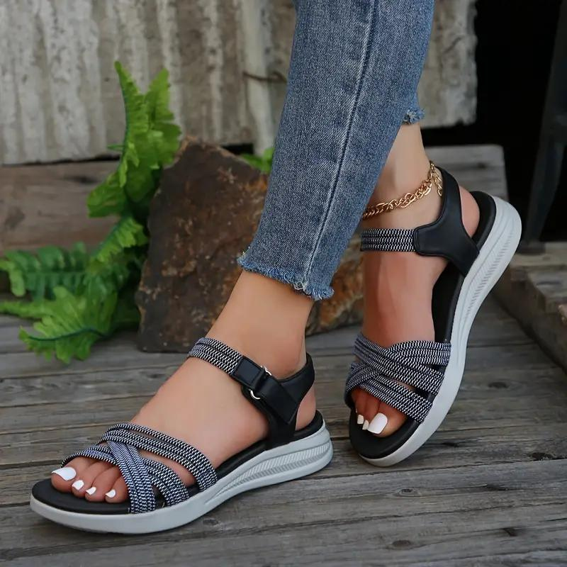 Levoire | Sandales, Bande Élastique, Semelle Douce, Chaussures D'Été, Sandales Pour Dehors