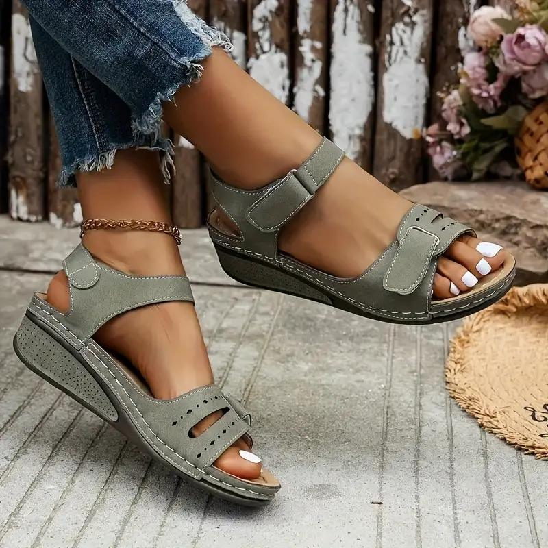 Levoire | Sandales, Ceintures, Talons Compensés, Chaussures Ergonomiques, Chaussures D'Été Vert