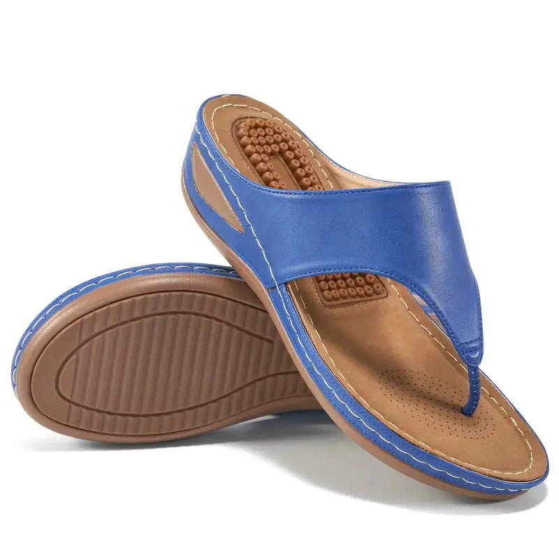 Levoire | Sandales À Talon Compensé Pour Femmes Bleu roi