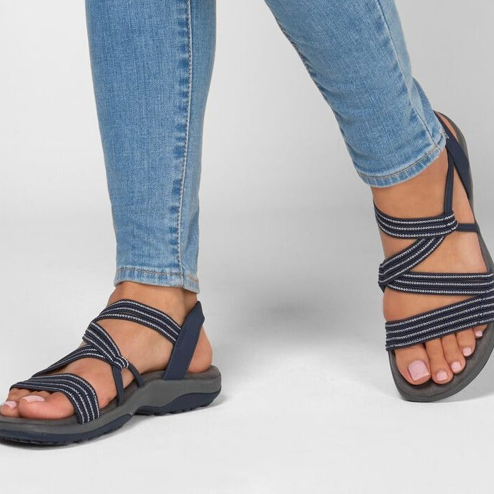 Levoire | Sandales À Enfiler Soutien Pour La Voûte Plantaire Sandales De Sport Sandales Pour Femmes Bleu