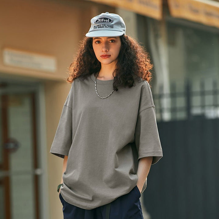 Levoire | T-Shirt Unisexe Modèle Décontracté T-Shirt Avec Col Rond T-Shirts Hip Hop Gris