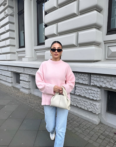 Levoire | Femmes Chaud Rose Tricot Pull