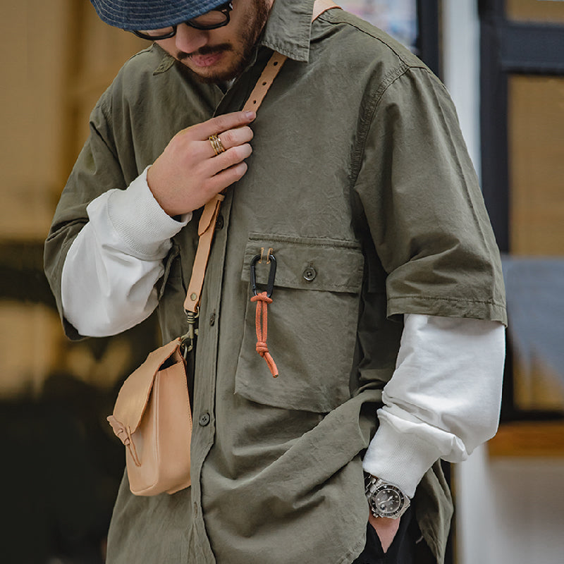 Levoire | Chemise D'Extérieur Vintage À Manches Courtes