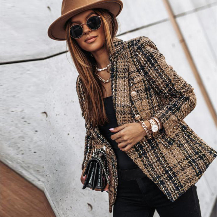 Levoire | Blazer Femme Élégant Brun