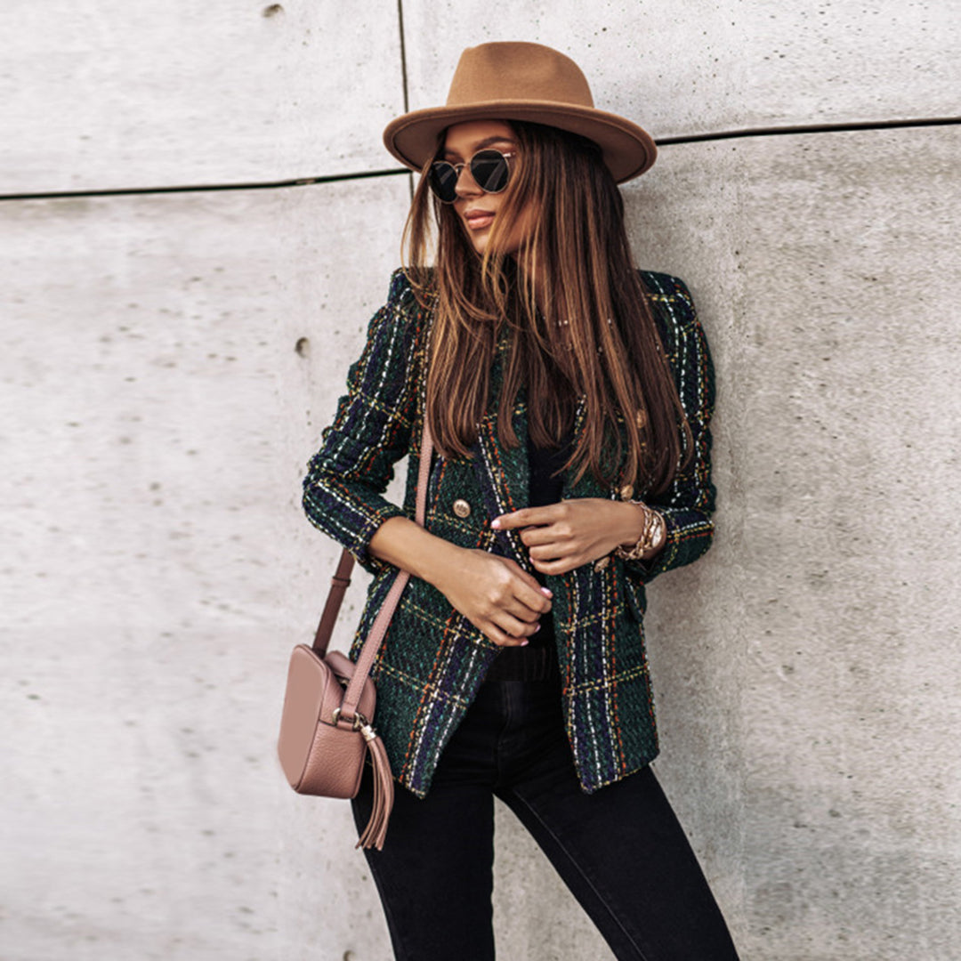 Levoire | Blazer Ajusté Pour Femmes Vert