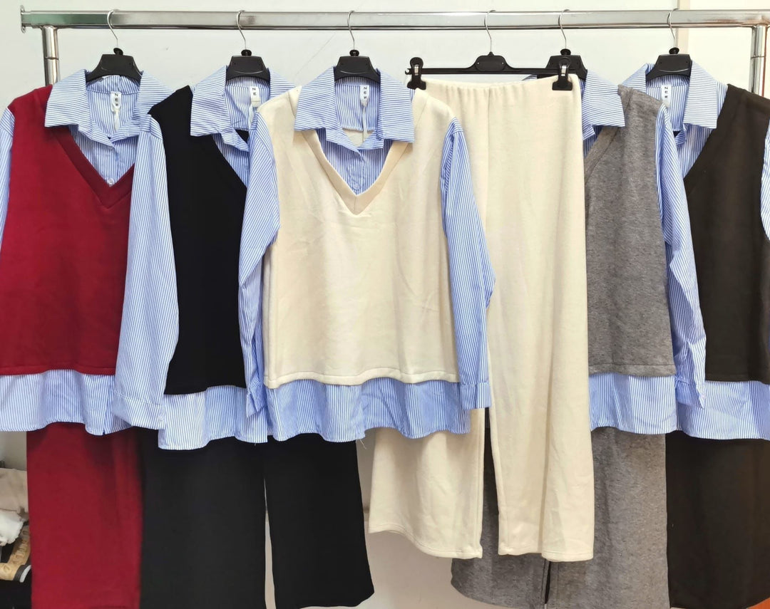 Levoire | Ensemble Confortable 2 Pièces à Manches Longues Beige