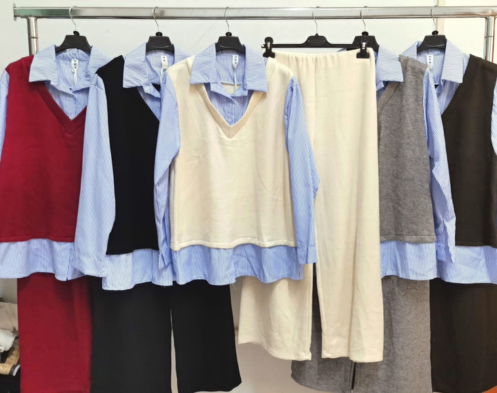 Levoire | Ensemble 2 Pièces Confortable À Manches Longues Beige