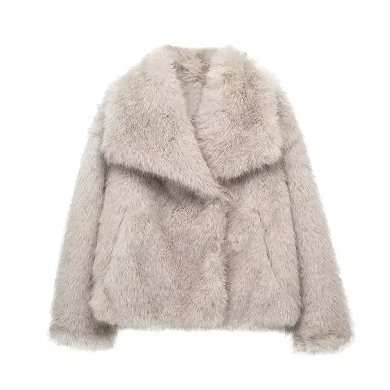 Levoire | Manteau En Fourrure Tendance Avec Col