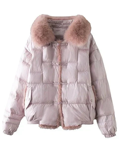 Levoire | matelassé ample Lara - Chaud et vintage Rose