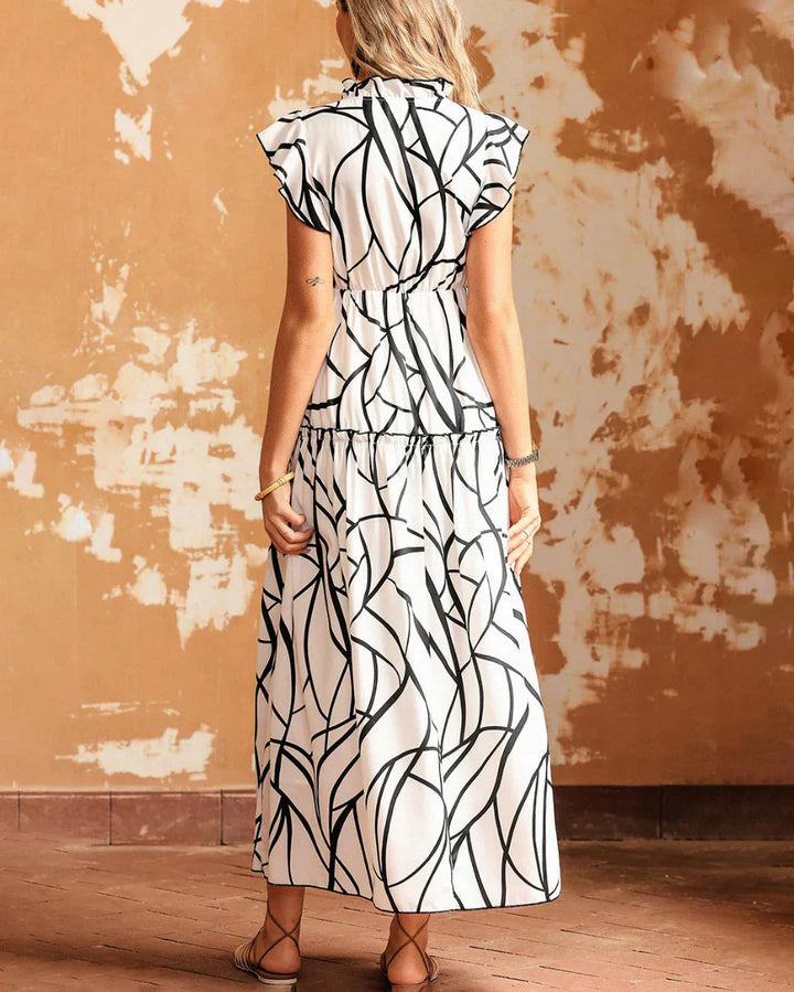 Levoire | Été Robe Classique À Manches Courtes Robe De Loisirs Légère