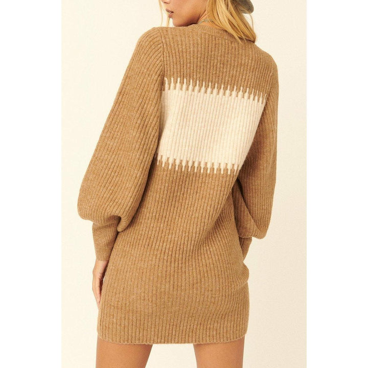 Levoire | Pull En Tricot Côtelé Mini Robe