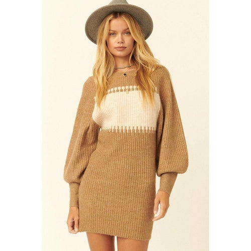 Levoire | Pull En Tricot Côtelé Mini Robe