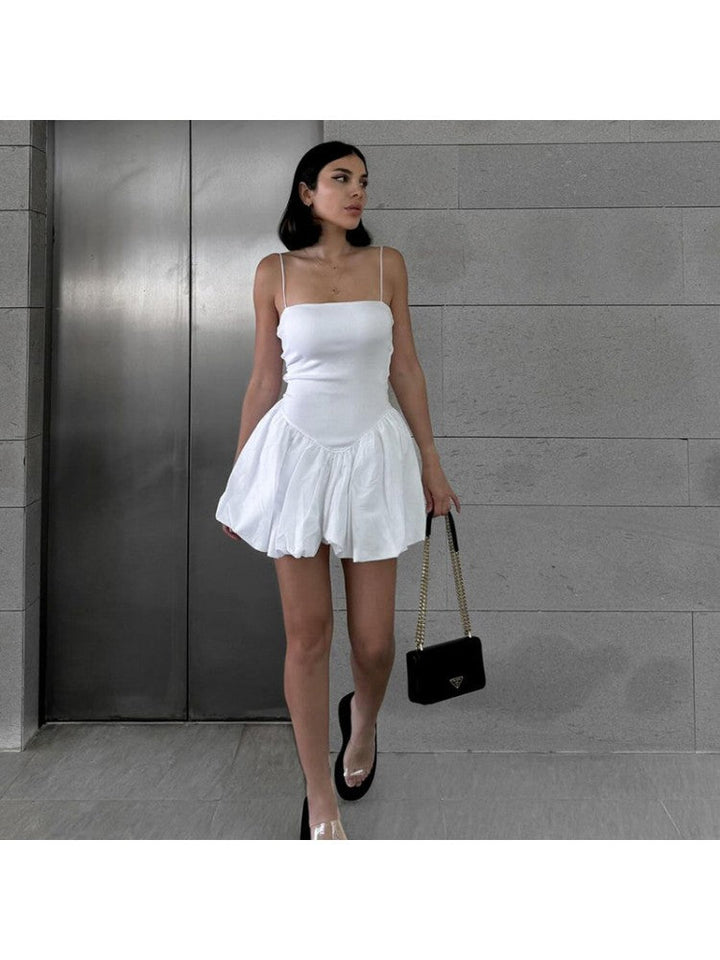 Levoire | Robe Mini Camisole Élégante Blanc