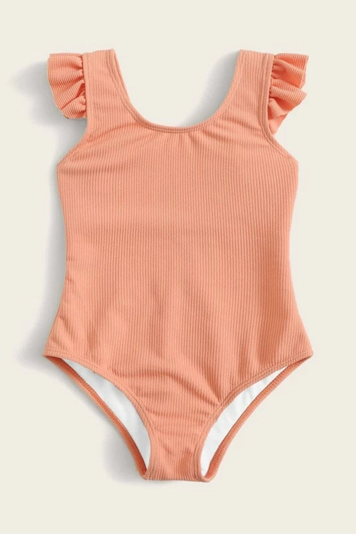 Levoire | Fille Élastique Volant Maillot de Bain
