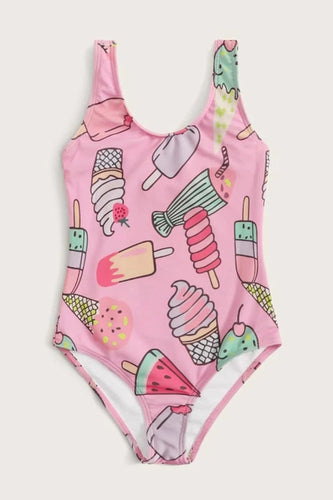 Levoire | Fille Cartoon Graphique Maillot de Bain Une Pièce