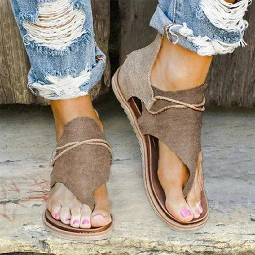 Levoire | Sandales Pour Femmes Avec Un Style Rétro Nostalgique Braun