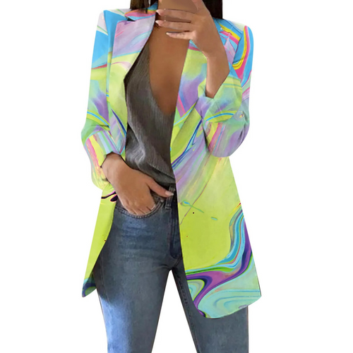 Levoire | Blazer Femme Style Aquarelle Patch