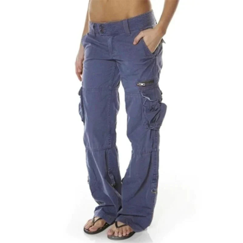 Levoire | Pantalons Cargo Pour Femmes Bleu