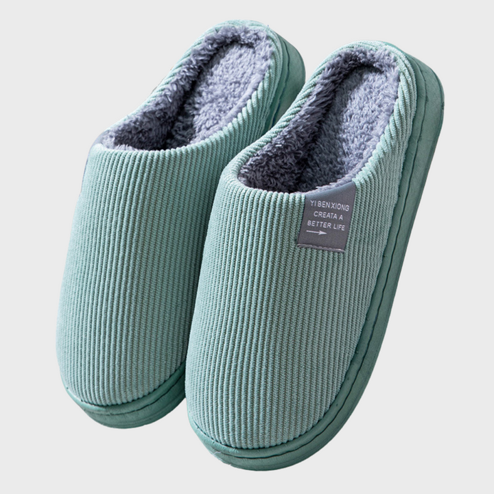 Levoire | Chaussures Chaudef pour Femmes Idéales pour une Utilisation Domestique Vert
