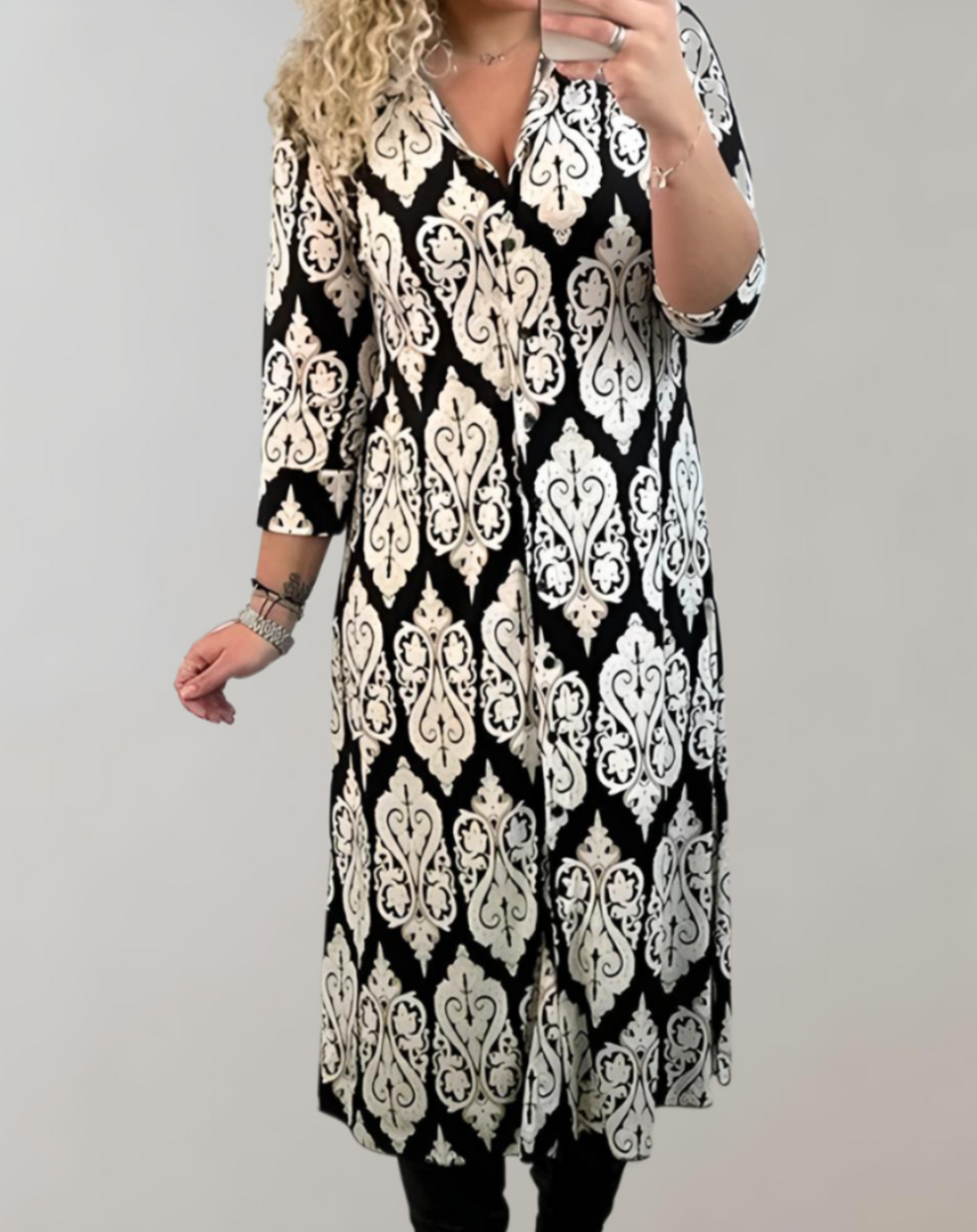 Levoire | Robe D'Été Imprimé Floral Sans Épaule Robe De Loisirs Noir