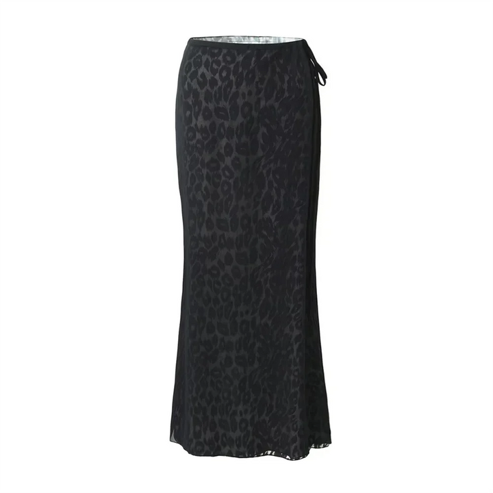 Levoire - Coupe ajustée - Motif léopard - Été Noir