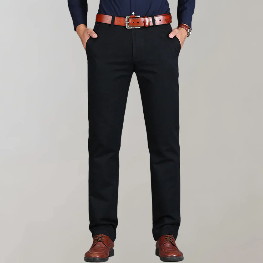 Levoire | Slim Fit Chino Hommes Noir