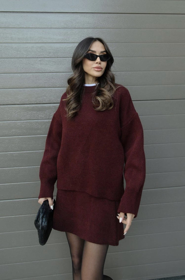Levoire | Ensemble De Sweat-Pantalon Chic Rouge (Quasi épuisé)